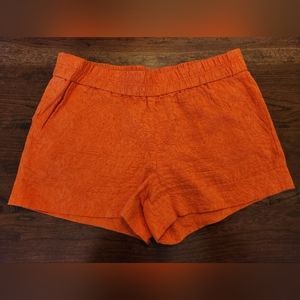 Orange textured J.Crew shorts size 6